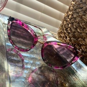 Pink Turtle Shell Cat Eye Sunglasses ~ Sonix